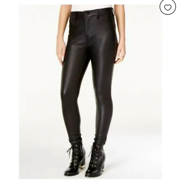 Celebrity Pink Pants - Celebrity Pink, 13/31, high-rise ankle skinny, 5pocket logo button faux leather